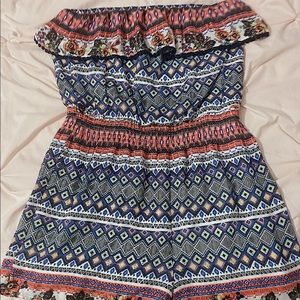 Patterned romper